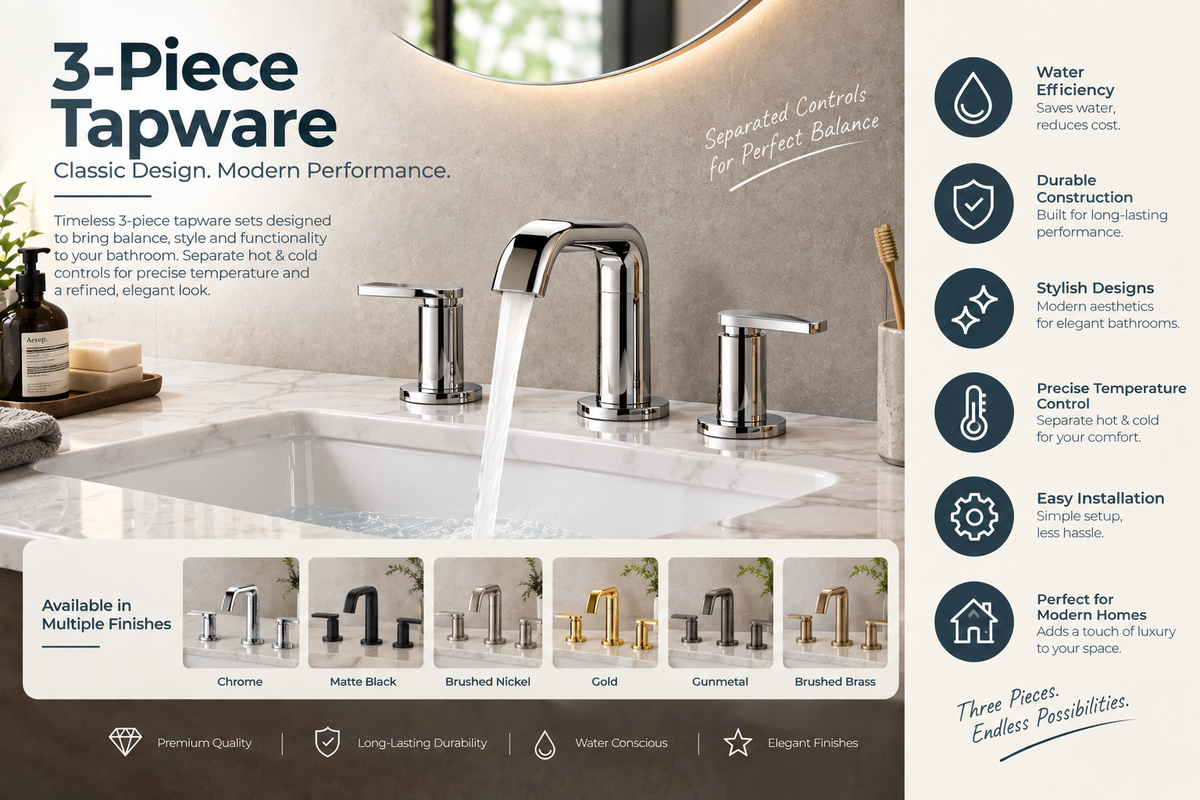 3-Piece Tapware