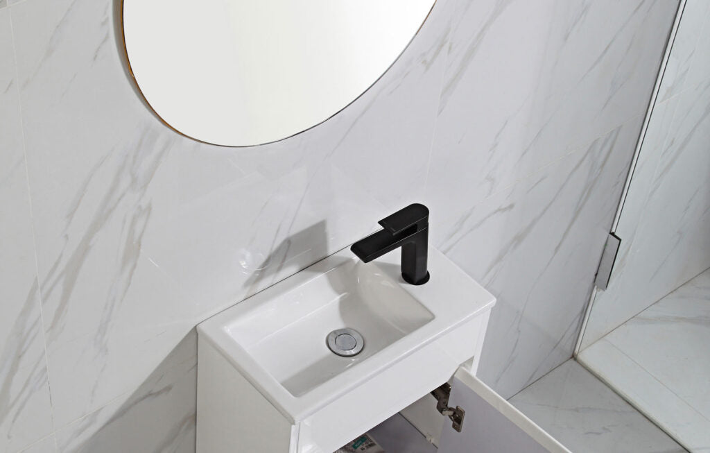Aulic Brant Wall Hung Finger Pull Cabinet