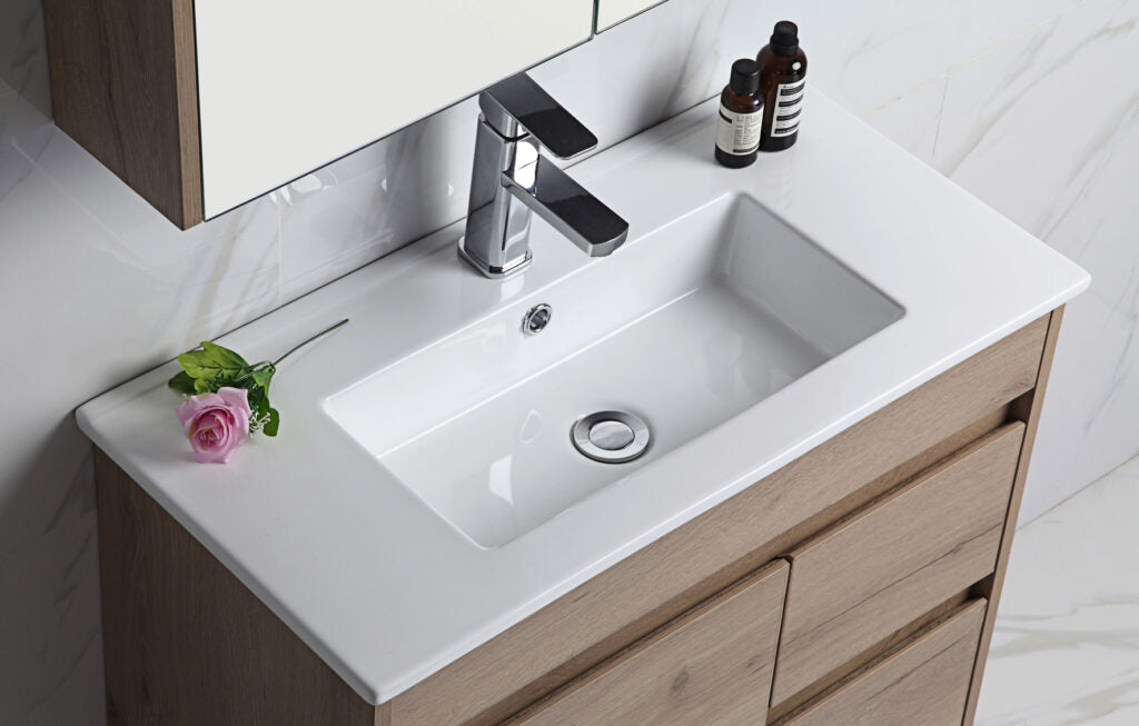 Aulic York Wall Hung Finger Pull Cabinet