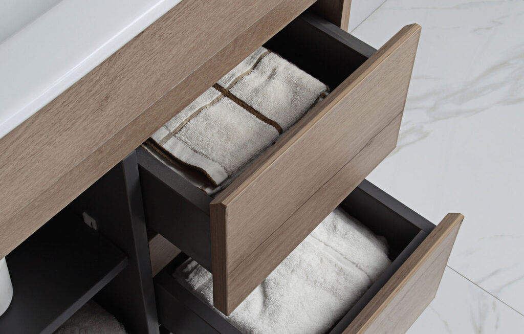 Aulic York Wall Hung Finger Pull Cabinet
