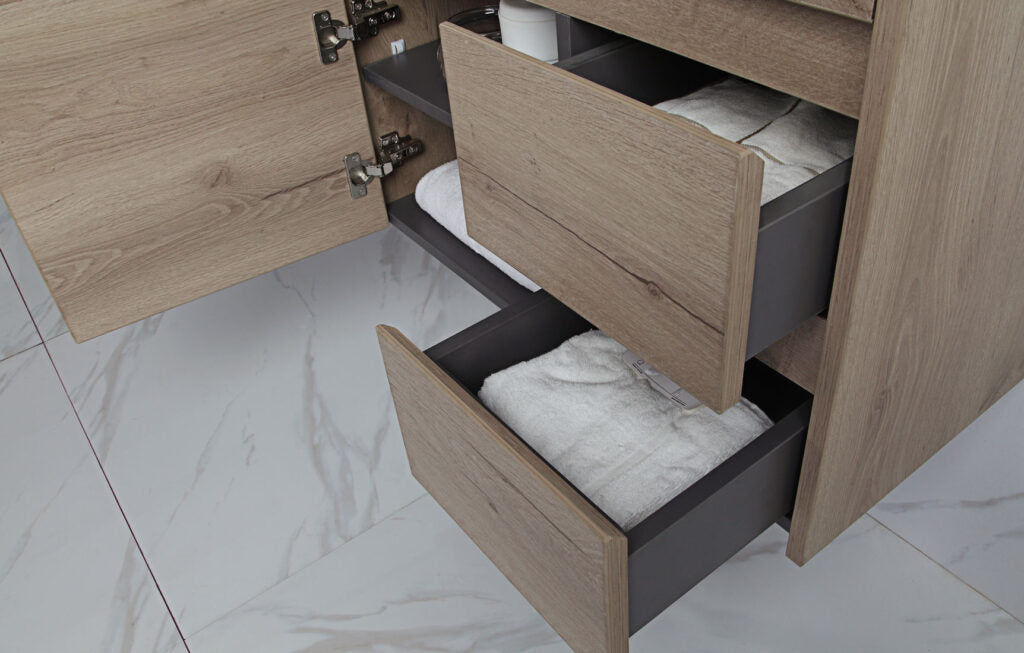 Aulic York Wall Hung Finger Pull Cabinet