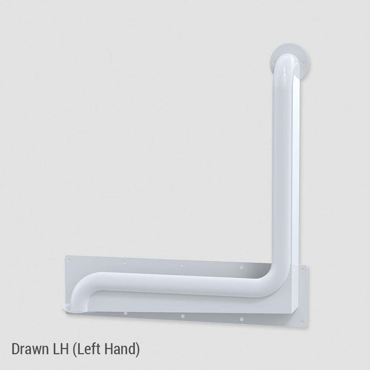 Conserv Anti-Ligature 90° Ambulant Grab Rail 450mm x 450mm