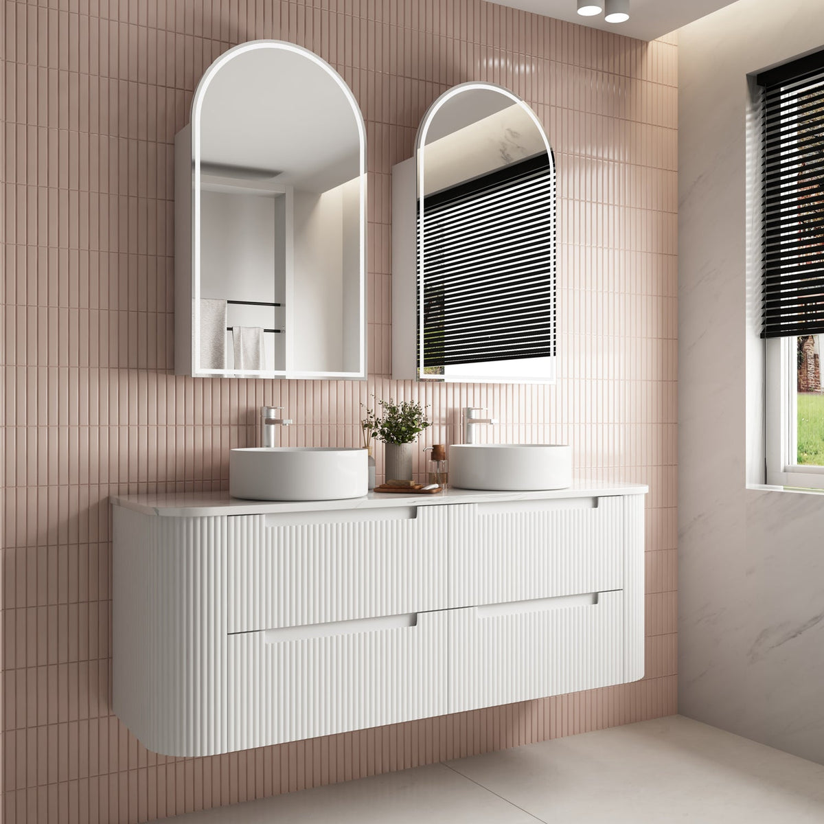 Aulic Curva Curve Finger Pull Cabinet