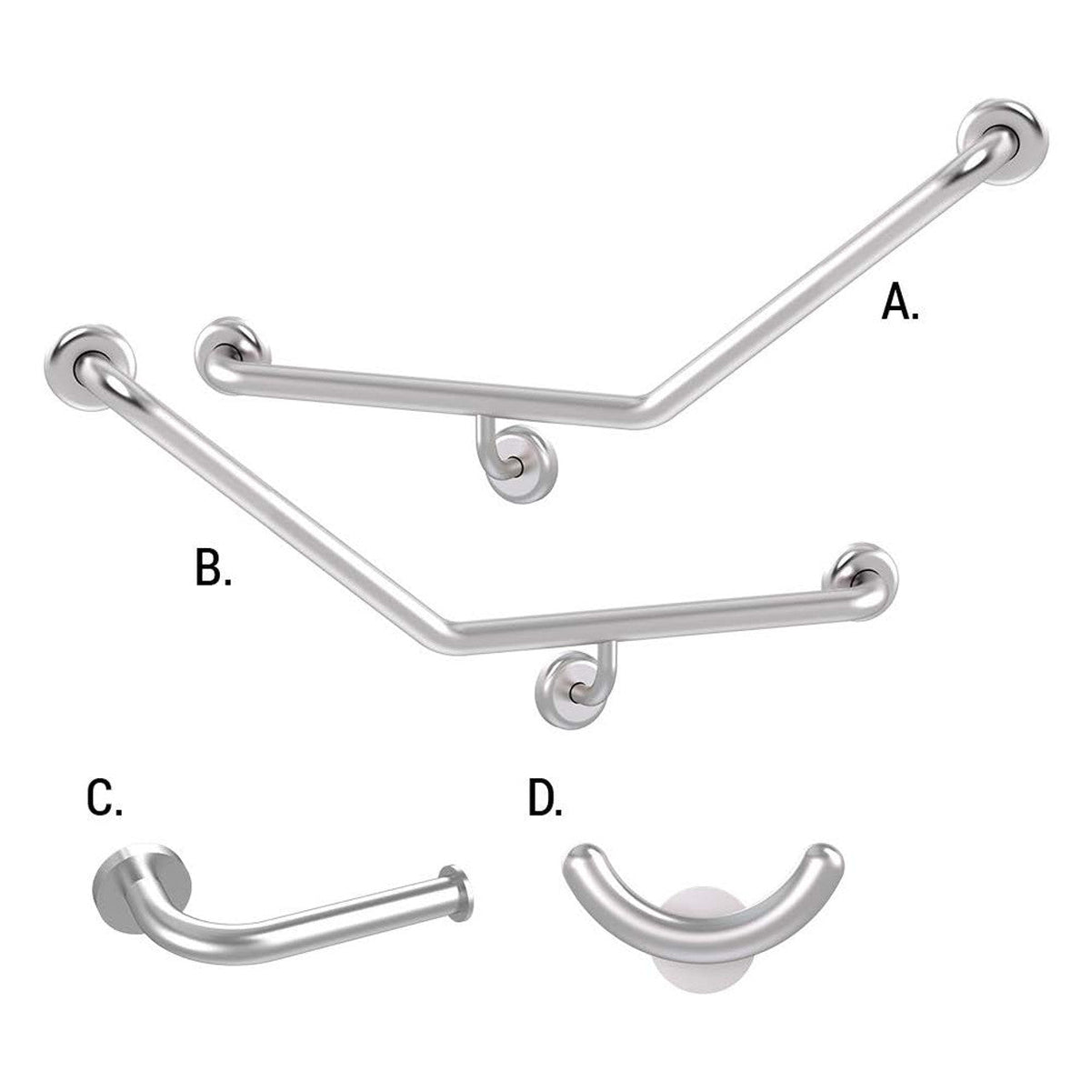 Conserv Ambulant Accessible Sanitary Compartment 045 Combination Set