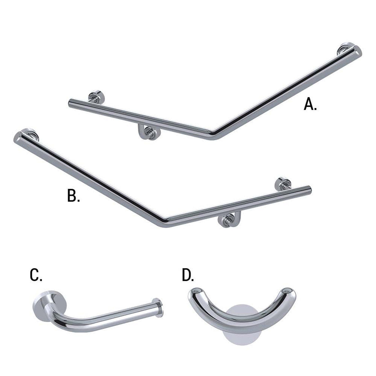 Conserv Ambulant Accessible Sanitary Compartment 045 Combination Set