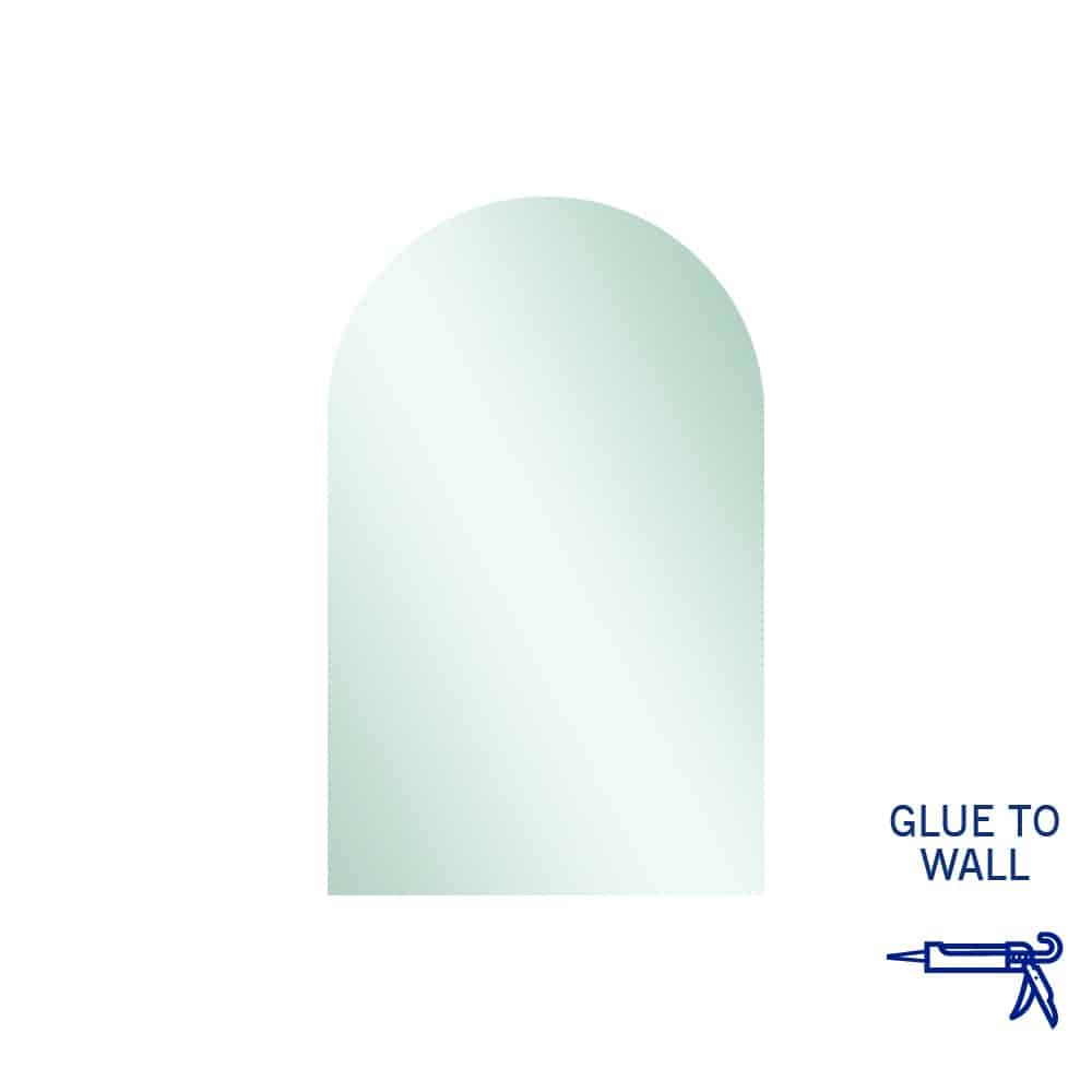 Thermogroup Aspen Church Shape Polished Edge Mirror with Hangers