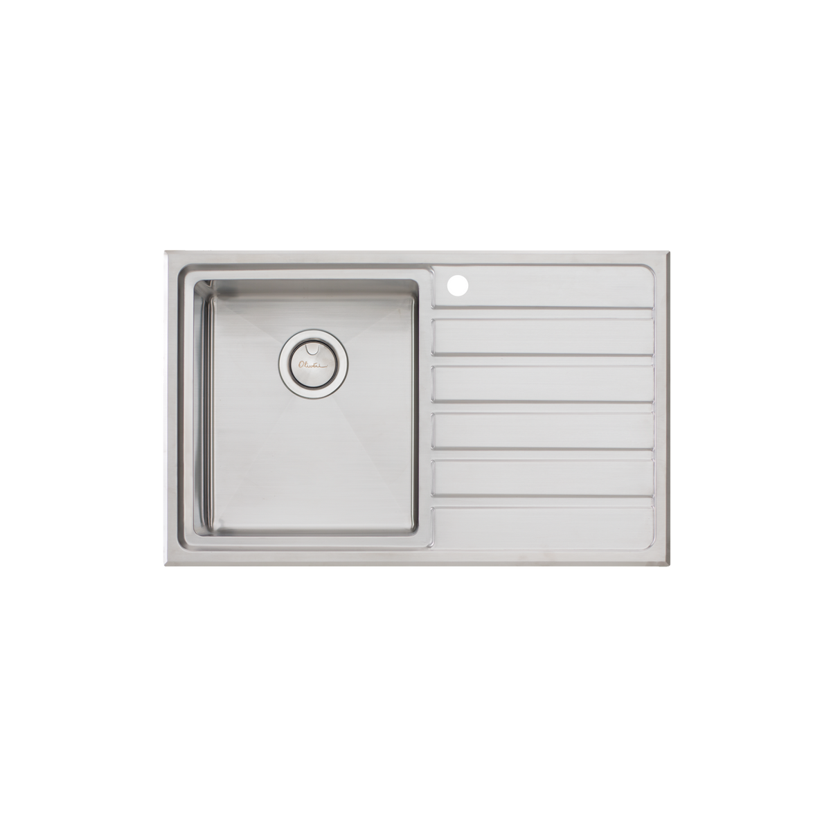 Oliveri Apollo Single Bowl Inset Sink with Drainer