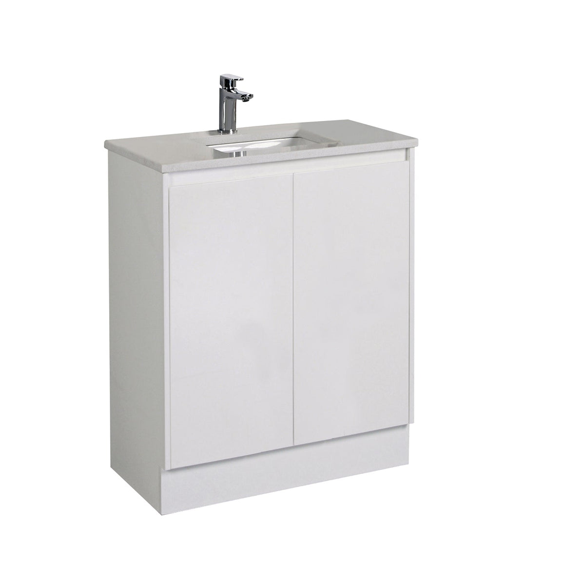 Aulic Alice Finger Pull Cabinets with Flat Stone Top & Top with Undermount Basin