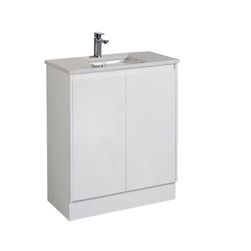 Aulic Alice Finger Pull Cabinets with Flat Stone Top & Top with Undermount Basin