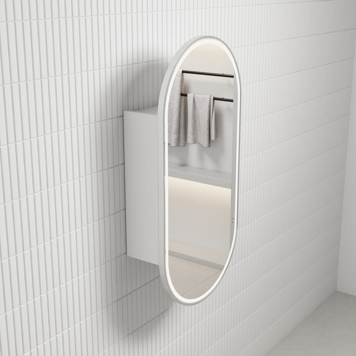 Aulic Beau Monde Oblong LED Shaving Cabinet