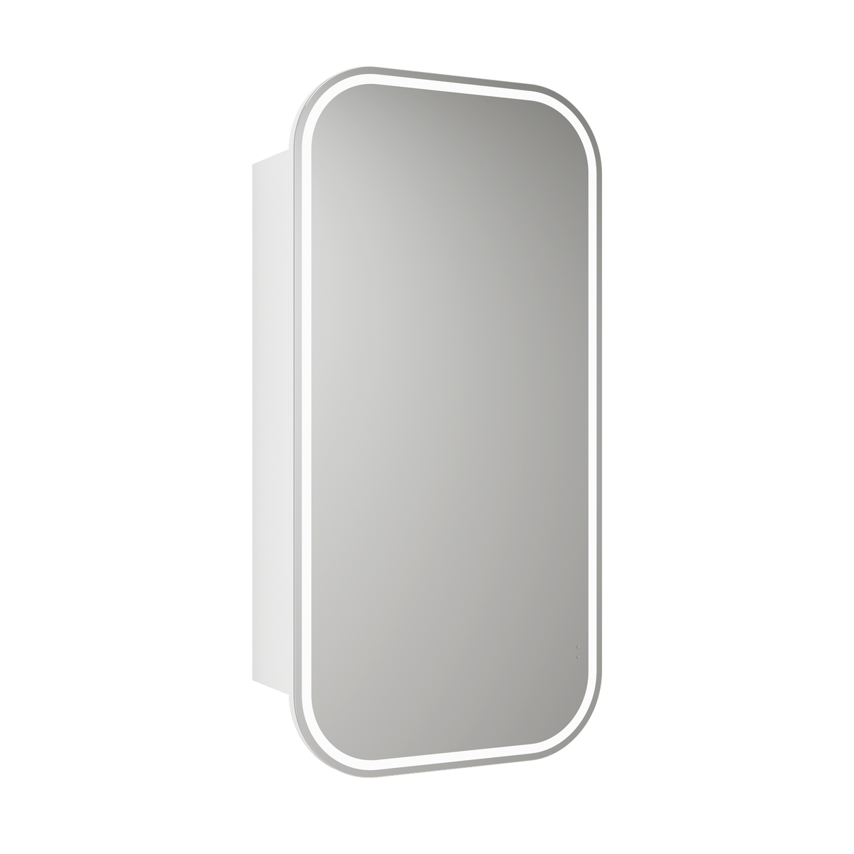 Aulic Vienna LED Matte White Shaving Cabinet 450x900x150mm