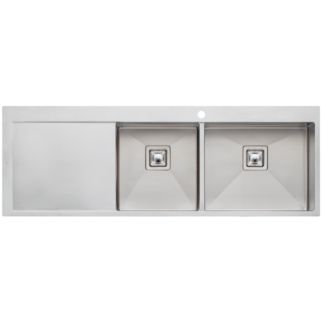 Oliveri Professional Series 1 & 3/4 Bowl Topmount Sink with Drainer L+ ACP141