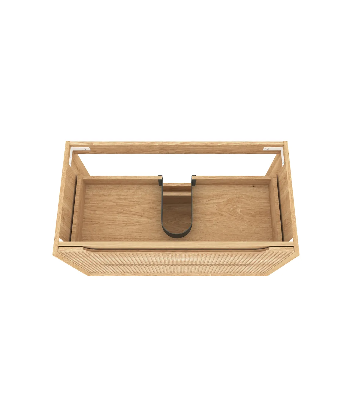 Otti Byron Fluted Woodland Oak Wall Hung Vanity