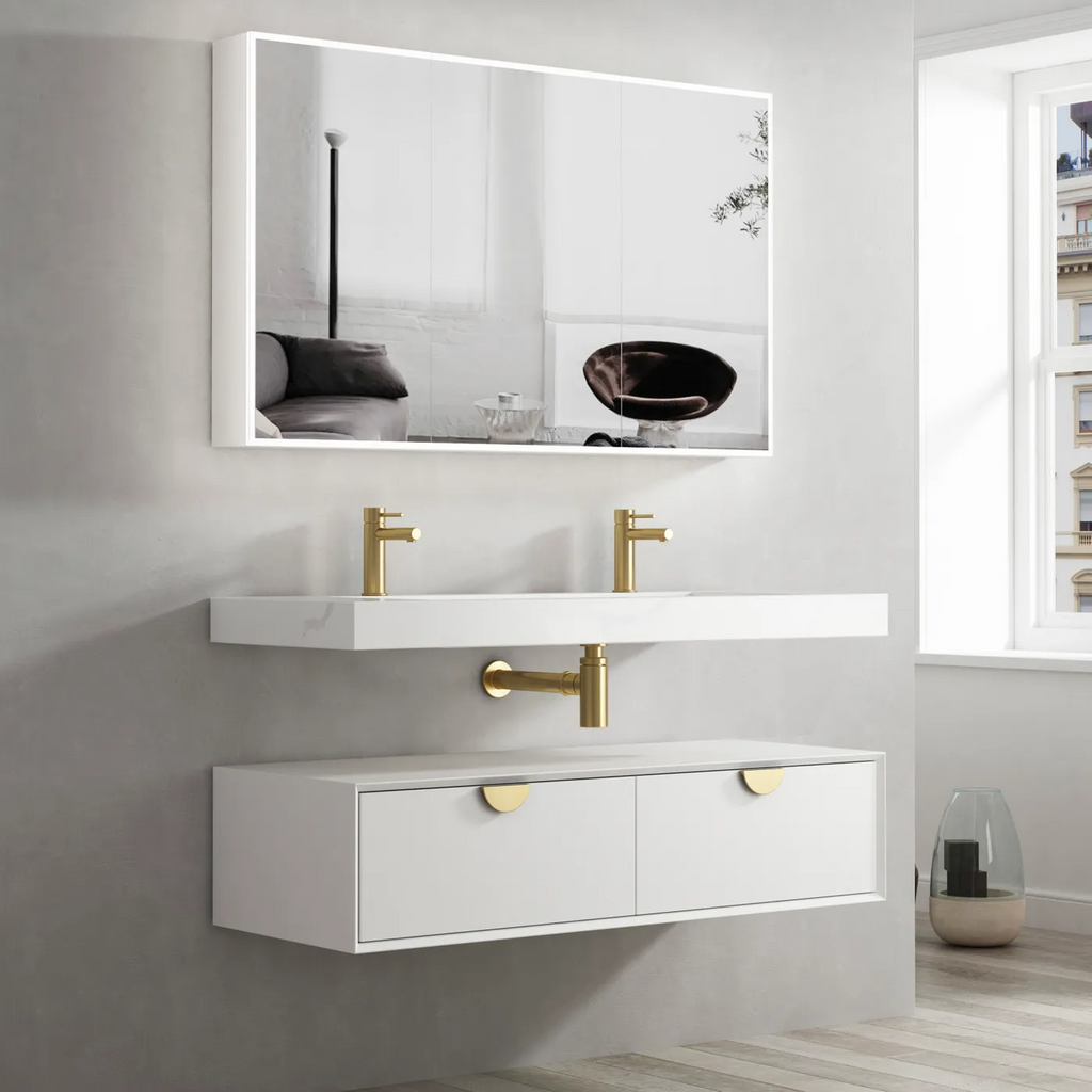 Otti Moonlight White Wall Hung Cabinet