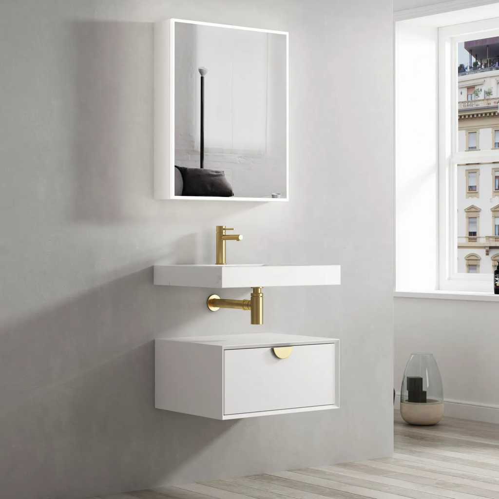 Otti Moonlight White Wall Hung Cabinet