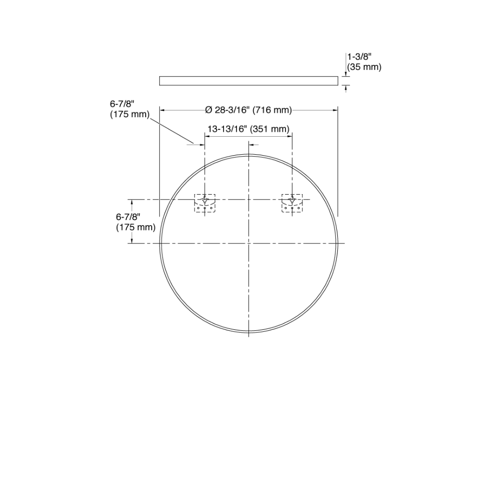 Kohler Essential Round Decorative Mirror