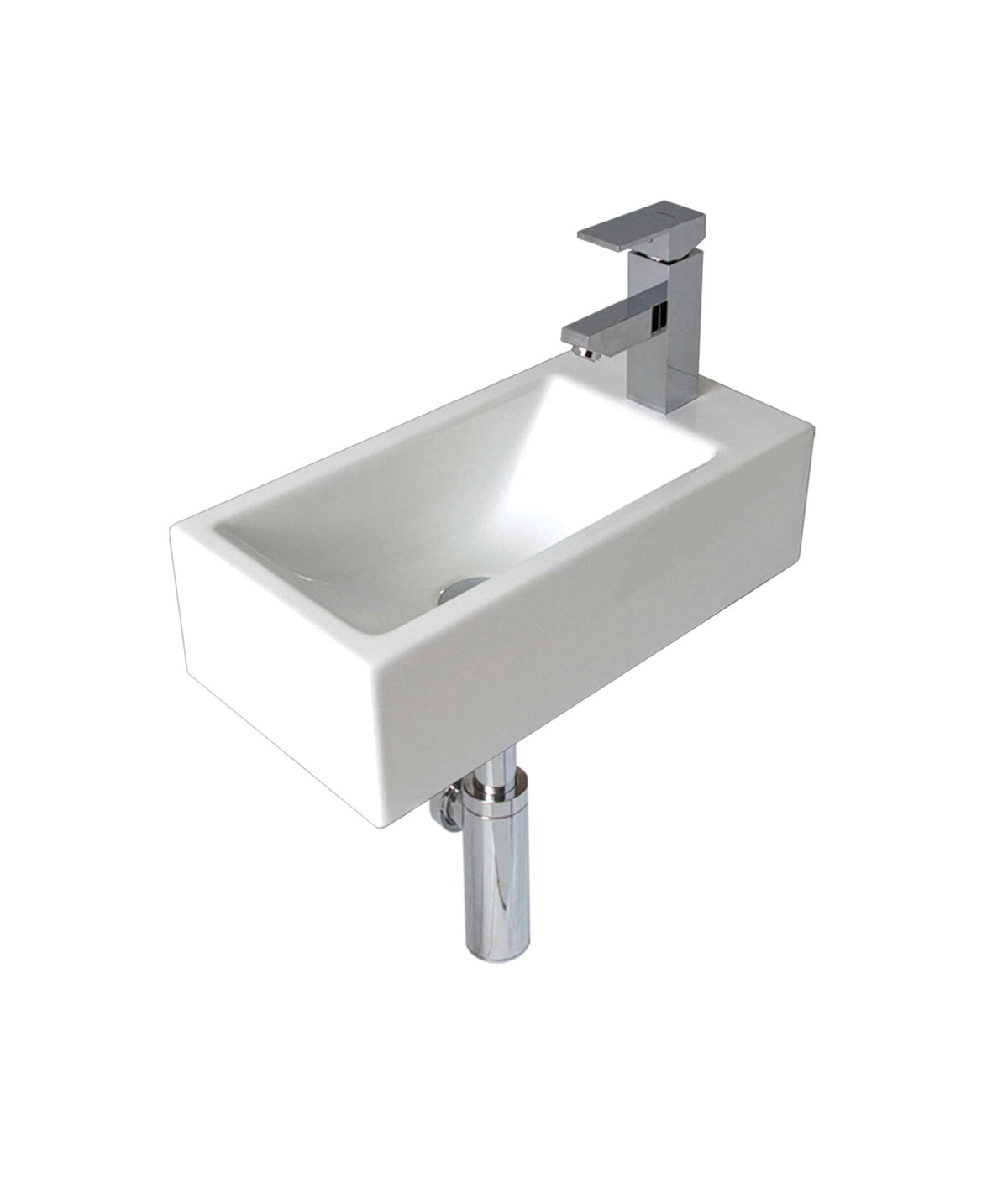SEIMA Kyra 514 Ceramic Wall Basin or Above Counter Basin, Rectangular
