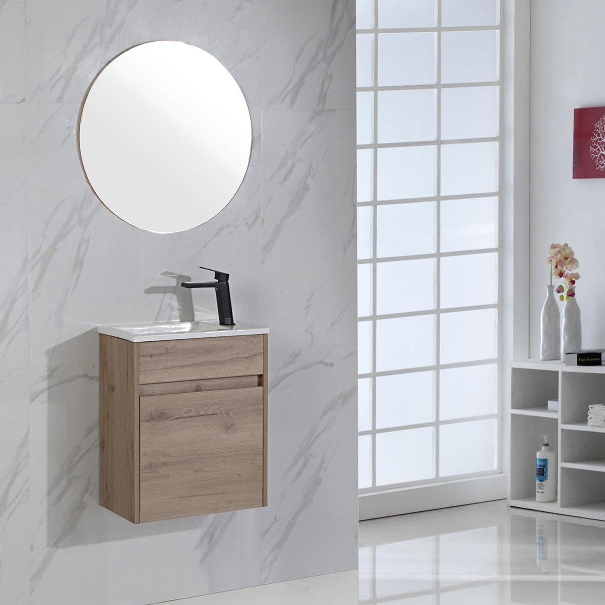 Aulic Revit Wall Hung Finger Pull Cabinet