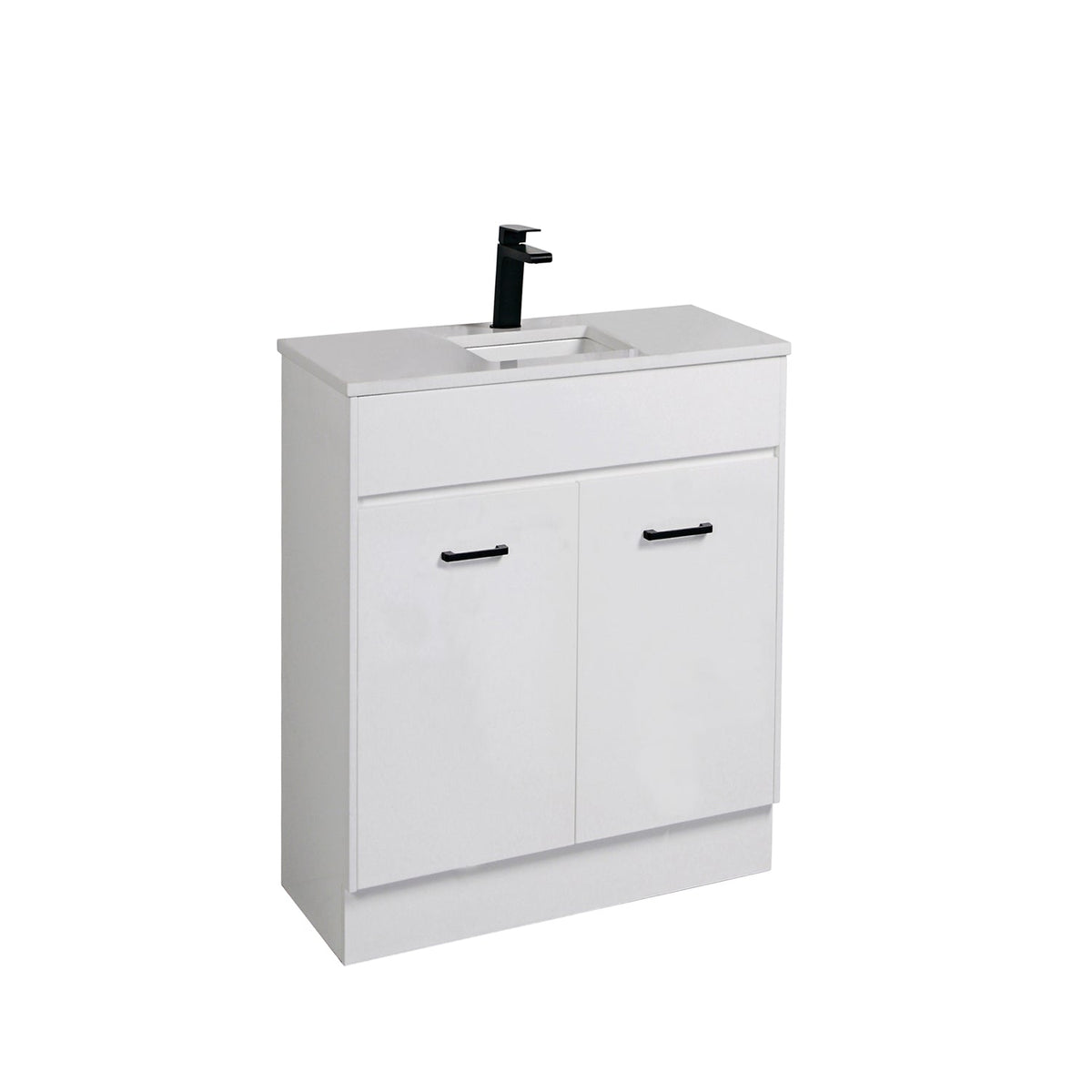 Aulic Rocky White Cabinet With Options Of Handles